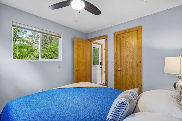 N5101 Hemlock St, Poynette, WI 53955 - bedroom featuring ceiling fan