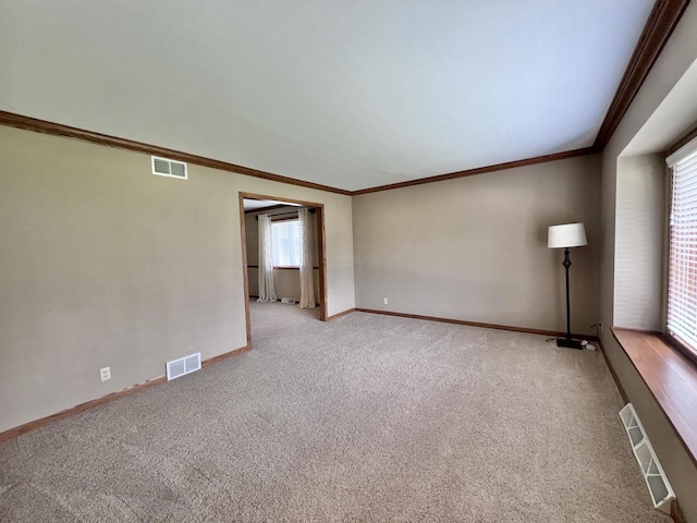 1012 Silent Sunday Ct, Racine, WI 53402 - carpeted empty room with ornamental molding and baseboards