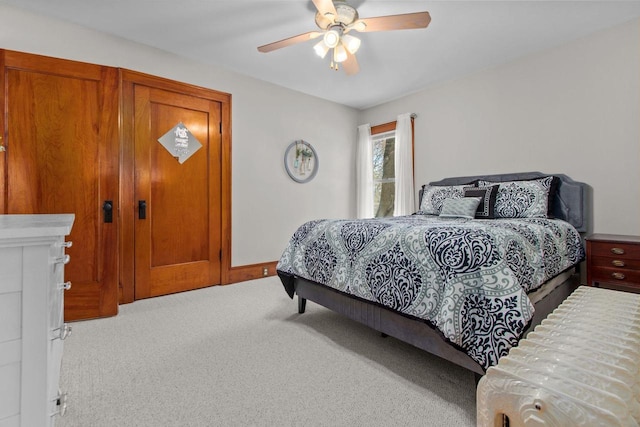61 N Grand St, Markesan, WI 53946 - bedroom with carpet and a ceiling fan