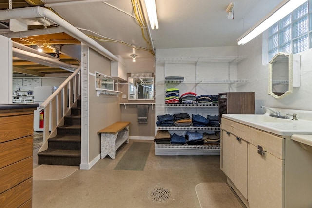 61 N Grand St, Markesan, WI 53946 - storage featuring a sink
