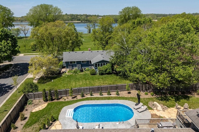 5402 Comanche Way, Madison, WI 53704 - view of swimming pool featuring a water view