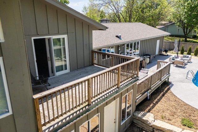 5402 Comanche Way, Madison, WI 53704 - deck featuring a patio, fence, and outdoor lounge area
