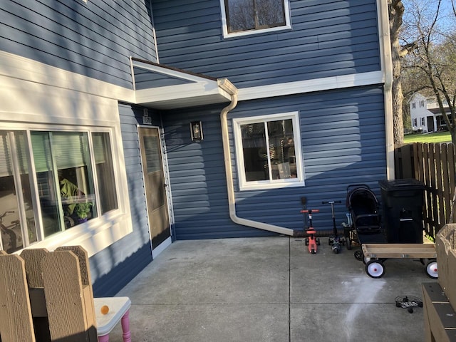 view of patio / terrace with fence