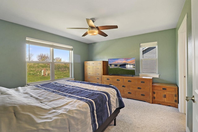 2130 90th St, Sturtevant, WI 53177 - bedroom with carpet floors and ceiling fan