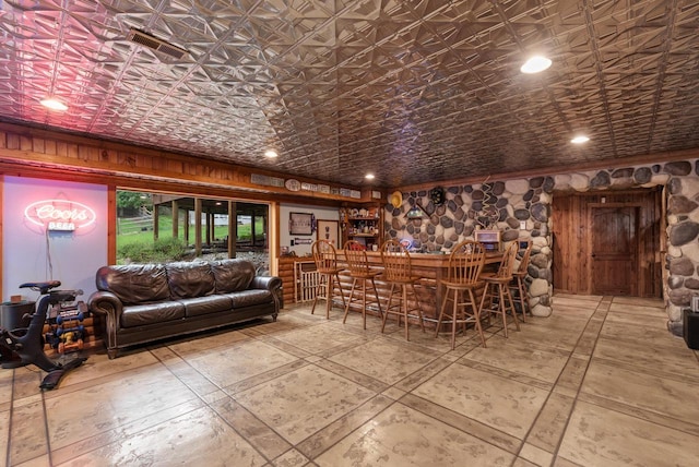 644 County Highway K, Hartford, WI 53027 - indoor dry bar featuring an ornate ceiling