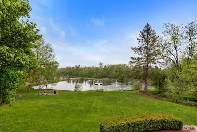 644 County Highway K, Hartford, WI 53027 - view of grassy yard with a water view
