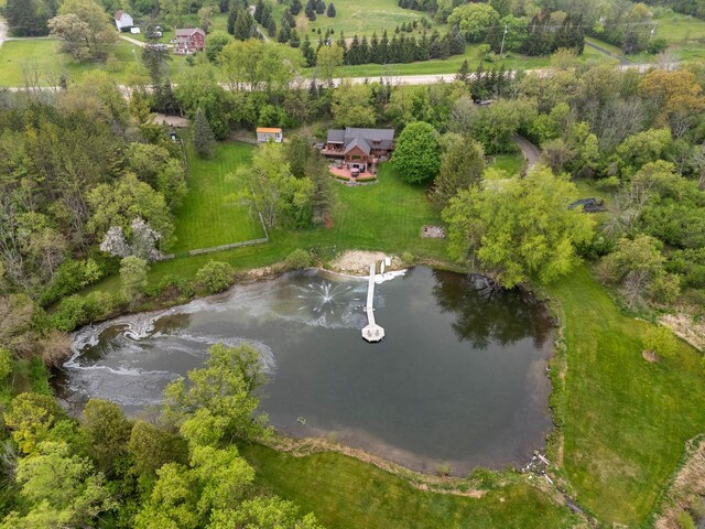 644 County Highway K, Hartford, WI 53027 - aerial overview of property's location with a large body of water