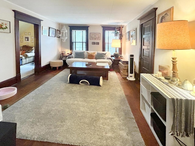 918 E Center St Unit 920, 922, Milwaukee, WI 53212 - living area with dark wood-style floors