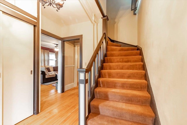 330 1st St, Port Edwards, WI 54469 - stairs with wood-type flooring