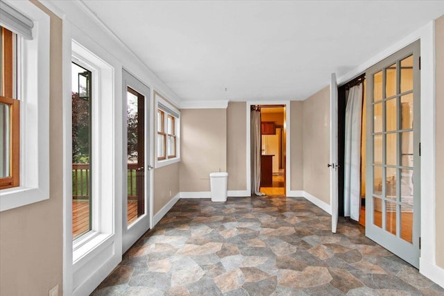 330 1st St, Port Edwards, WI 54469 - unfurnished sunroom featuring french doors