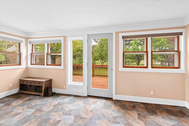 330 1st St, Port Edwards, WI 54469 - doorway to outside featuring stone finish flooring and plenty of natural light