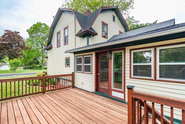 330 1st St, Port Edwards, WI 54469 - deck with cooling unit