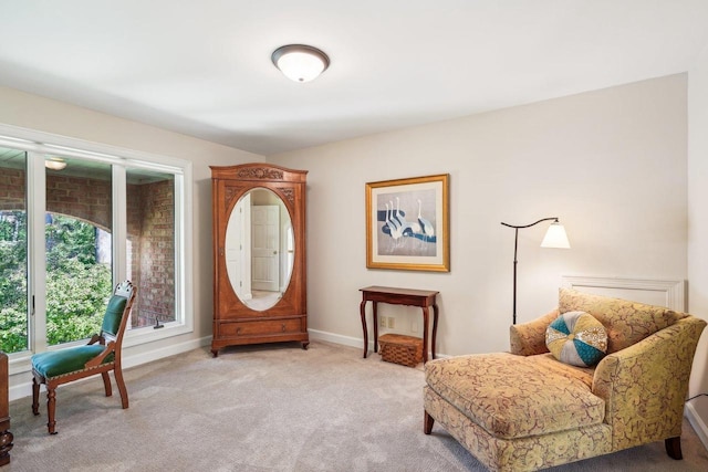 W8849 Deer Run Trl, Cambridge, WI 53523 - living area featuring light carpet and baseboards