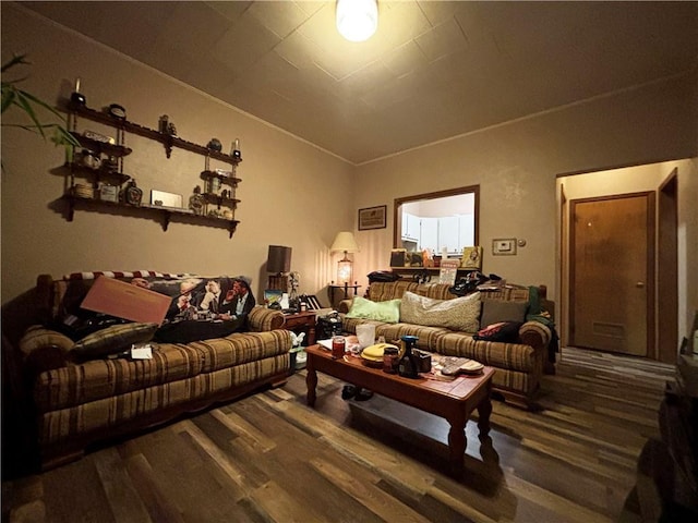111 Arlington Ave Unit 1-12, Cameron, WI 54822 - living area with wood finished floors