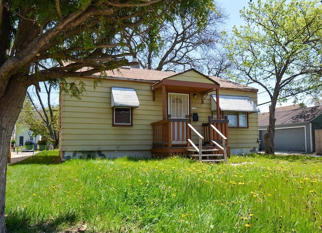 view of bungalow-style home
