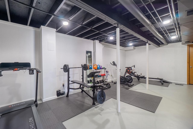 1502 Marquardt Rd, Wausau, WI 54403 - workout room with baseboards