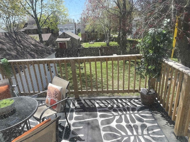501 E Alice St, Appleton, WI 54911 - view of wooden terrace