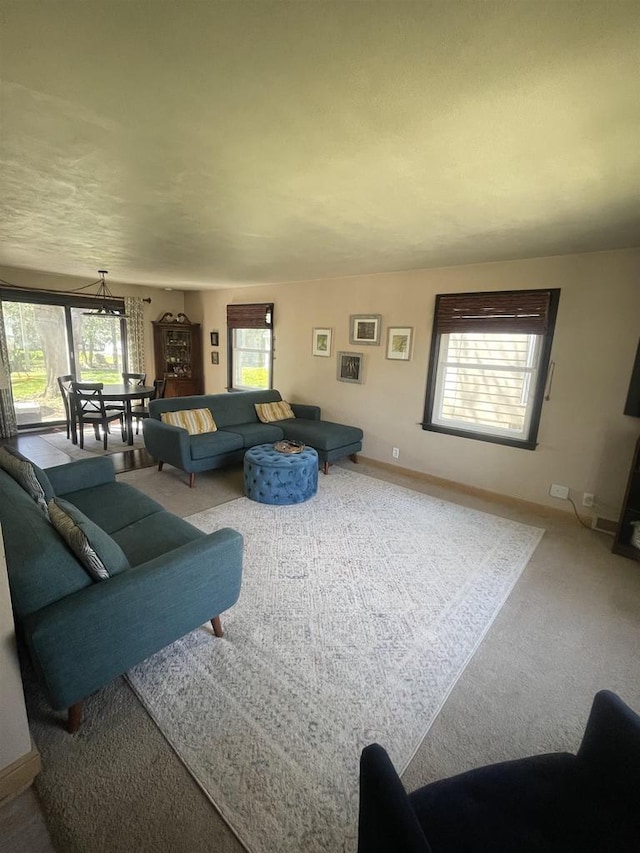 501 E Alice St, Appleton, WI 54911 - carpeted living room featuring baseboards