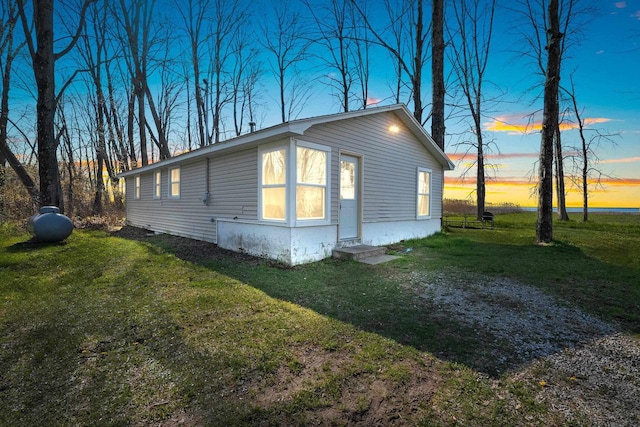 229 Bay Rd, Peshtigo, WI 54147 - view of side of property featuring a yard