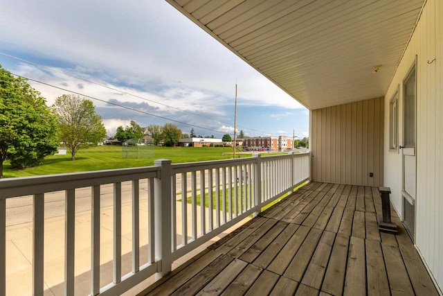 30 Elmer St, Platteville, WI 53818 - wooden terrace featuring a yard