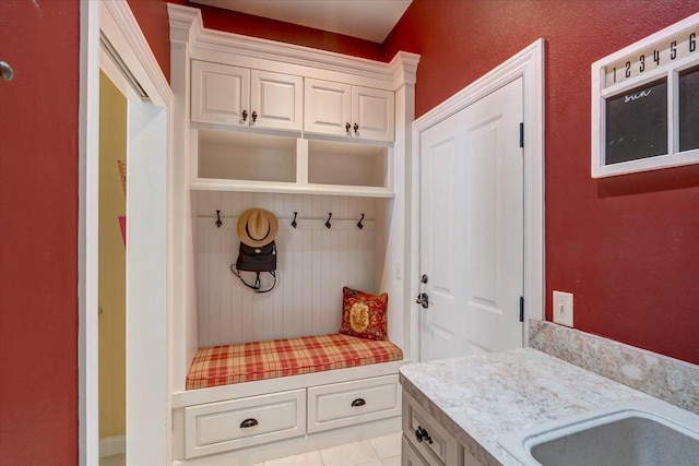 W11601 Demynck Rd, Lodi, WI 53555 - mudroom featuring light tile patterned floors