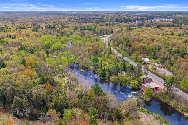 6056 Sharonwood Ln, Stevens Point, WI 54482 - bird's eye view of a forest and a large body of water