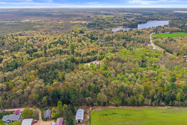6056 Sharonwood Ln, Stevens Point, WI 54482 - view of property location featuring a heavily wooded area and a large body of water