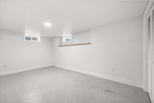N8608 Strat Rd, Iola, WI 54945 - below grade area with baseboards and recessed lighting