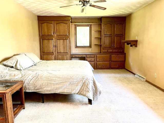 N422 Dons Dr, Appleton, WI 54915 - bedroom featuring light colored carpet, baseboards, and a ceiling fan