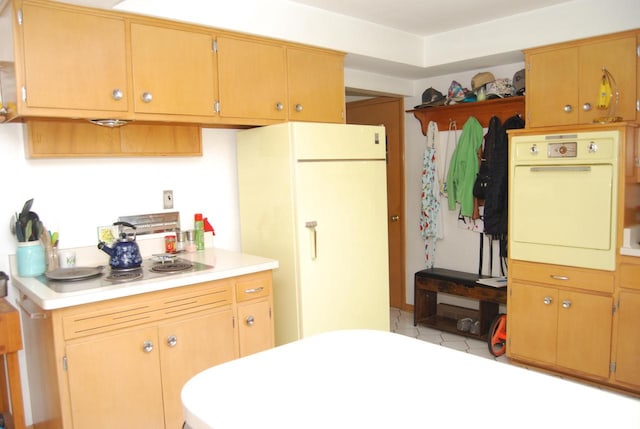 3207 County Rd W, Port Washington, WI 53074 - kitchen with white appliances and light countertops