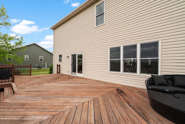 416 Rimrock Rd, Janesville, WI 53548 - wooden deck featuring outdoor lounge area