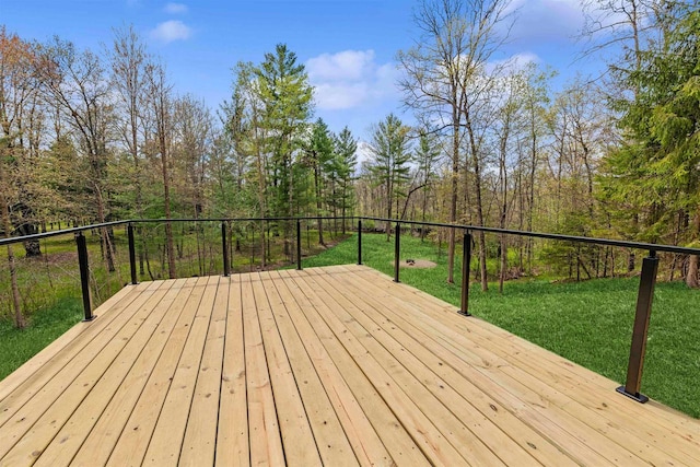 401 George St, Crivitz, WI 54114 - deck featuring a lawn