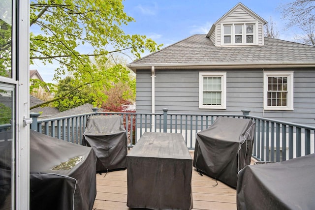 2017 N Terrace Ave, Milwaukee, WI 53202 - deck with outdoor dining area and grilling area