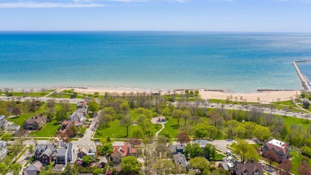 2017 N Terrace Ave, Milwaukee, WI 53202 - aerial perspective of suburban area with extended coastline