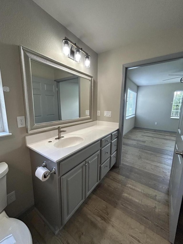 1341 S Wilson Ave Unit 10-4, Hartford, WI 53027 - bathroom with wood finished floors, toilet, and vanity