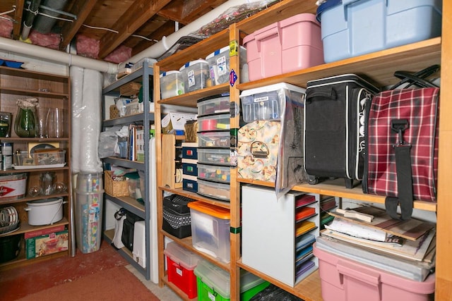 view of storage