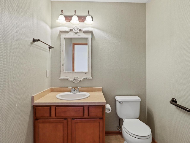 1537 Whitewater Dr, West Bend, WI 53095 - bathroom featuring vanity and toilet