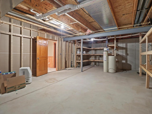 1537 Whitewater Dr, West Bend, WI 53095 - unfinished basement with a water softener system