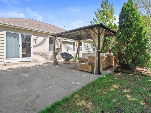 1537 Whitewater Dr, West Bend, WI 53095 - view of patio with a gazebo