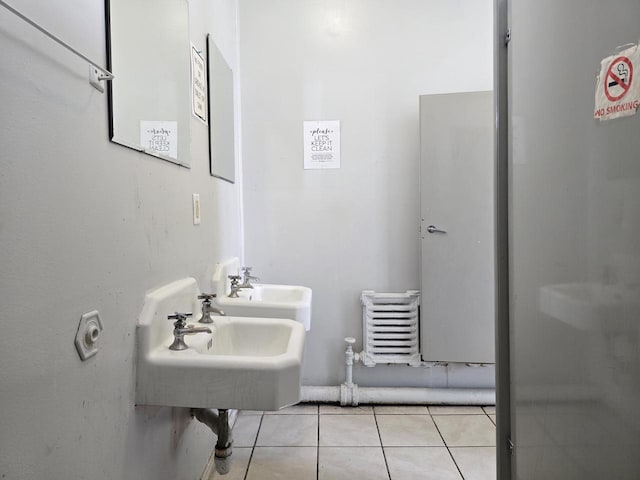2338 W Forest Home Ave, Milwaukee, WI 53215 - bathroom with tile patterned floors and a sink