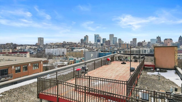234 E Reservoir Ave Unit 104, Milwaukee, WI 53212 - balcony with a view of skyline
