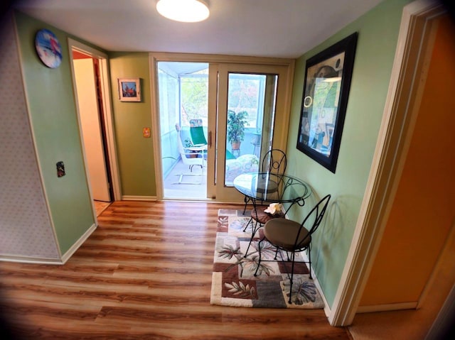 5449 Old Middleton Rd, Madison, WI 53705 - dining area featuring wood finished floors and baseboards