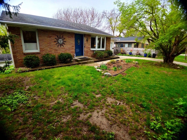 5449 Old Middleton Rd, Madison, WI 53705 - ranch-style home featuring brick siding and a front lawn
