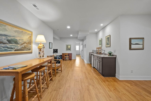 1387 Wilmington Way Unit 3-34, Lake Geneva, WI 53147 - dining space with light wood finished floors, recessed lighting, and baseboards