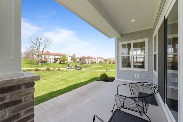 1387 Wilmington Way Unit 3-34, Lake Geneva, WI 53147 - view of patio featuring a residential view