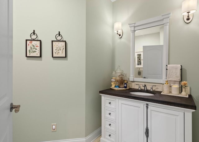 1521 Geneva Club Dr Unit 18-05, Lake Geneva, WI 53147 - bathroom featuring vanity and baseboards
