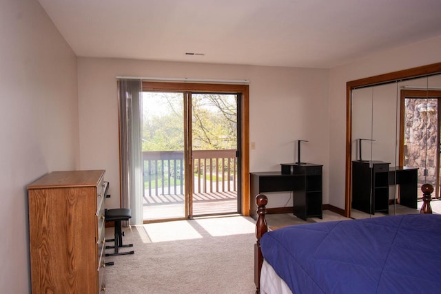 848 Kendall Ln Unit 5H, Lake Geneva, WI 53147 - bedroom featuring access to outside and carpet floors