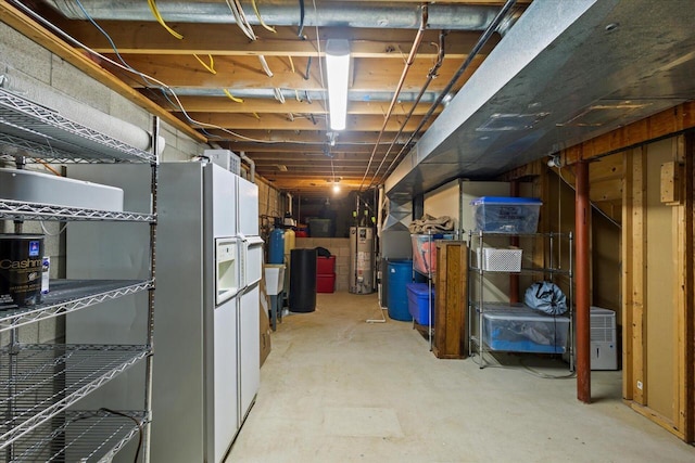 N39W32890 High Hill Ct, Nashotah, WI 53058 - unfinished below grade area with gas water heater