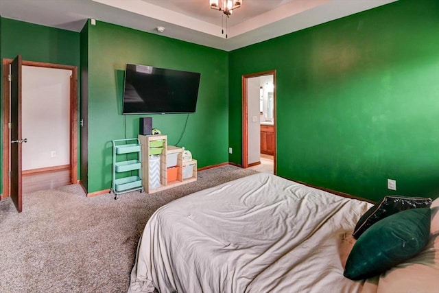 6972 Heirloom Dr, Deforest, WI 53532 - bedroom with carpet floors, baseboards, and connected bathroom