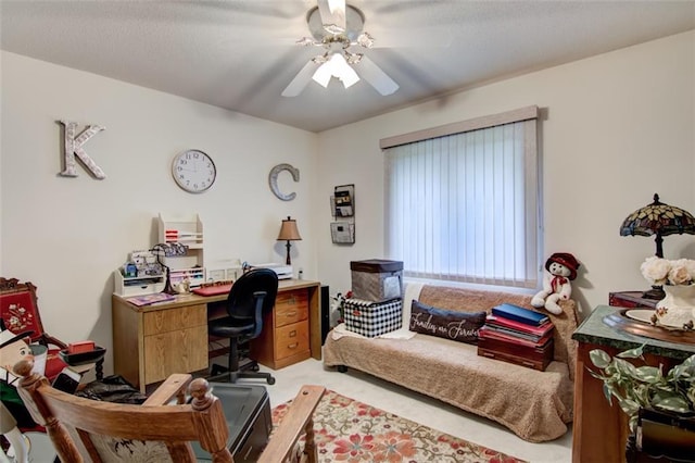 3329 E Meadows Pl, Eau Claire, WI 54701 - office space with ceiling fan and light colored carpet